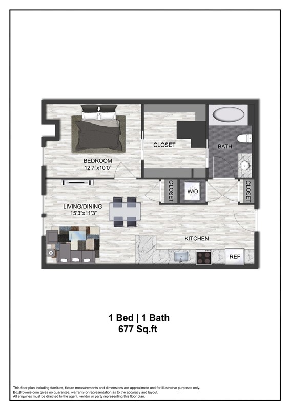 Floor plan layout diagram for A3